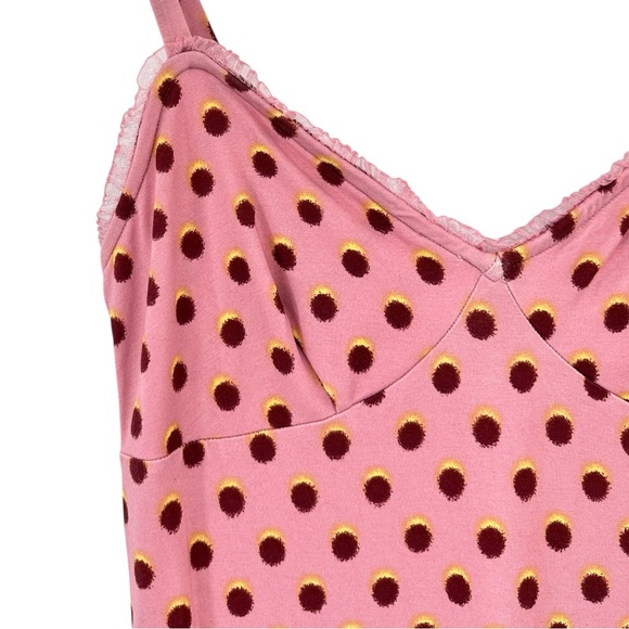 Reformation Pink Polka Dot Midi Dress - Picture 4 of 10
